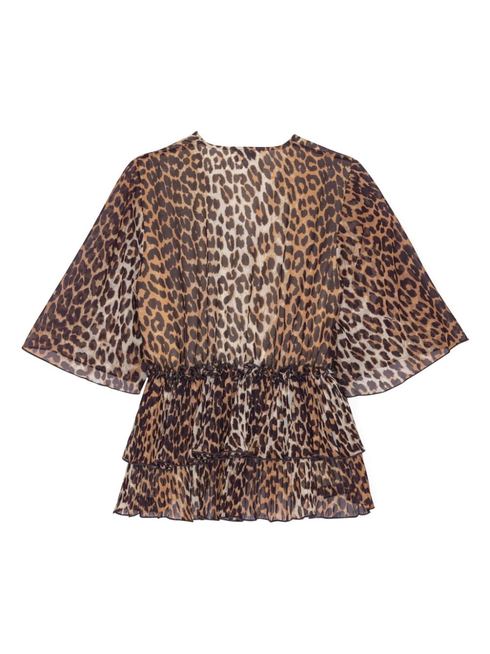 Ganni Top Brown Recycled Polyester