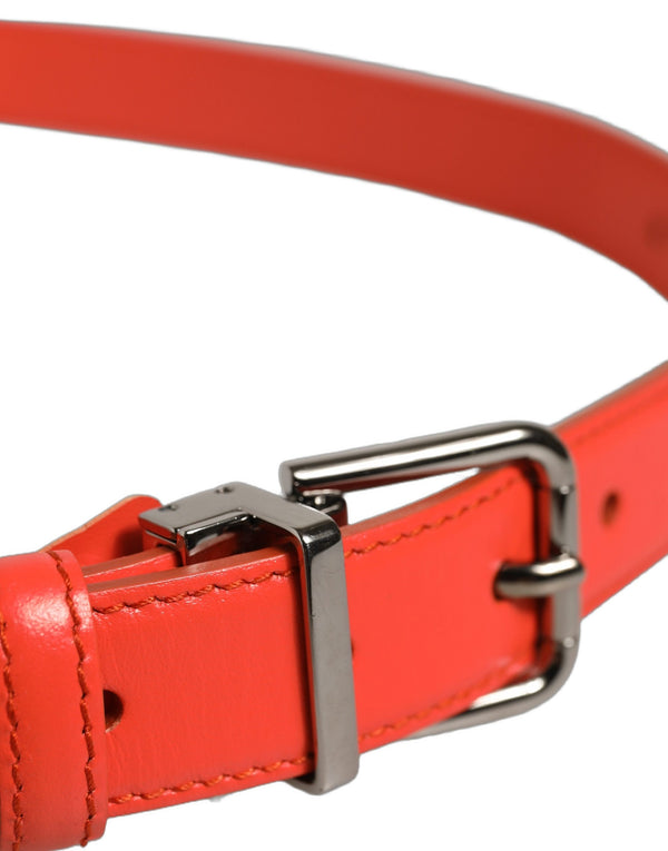 Dolce & Gabbana 100% Leather belt in red