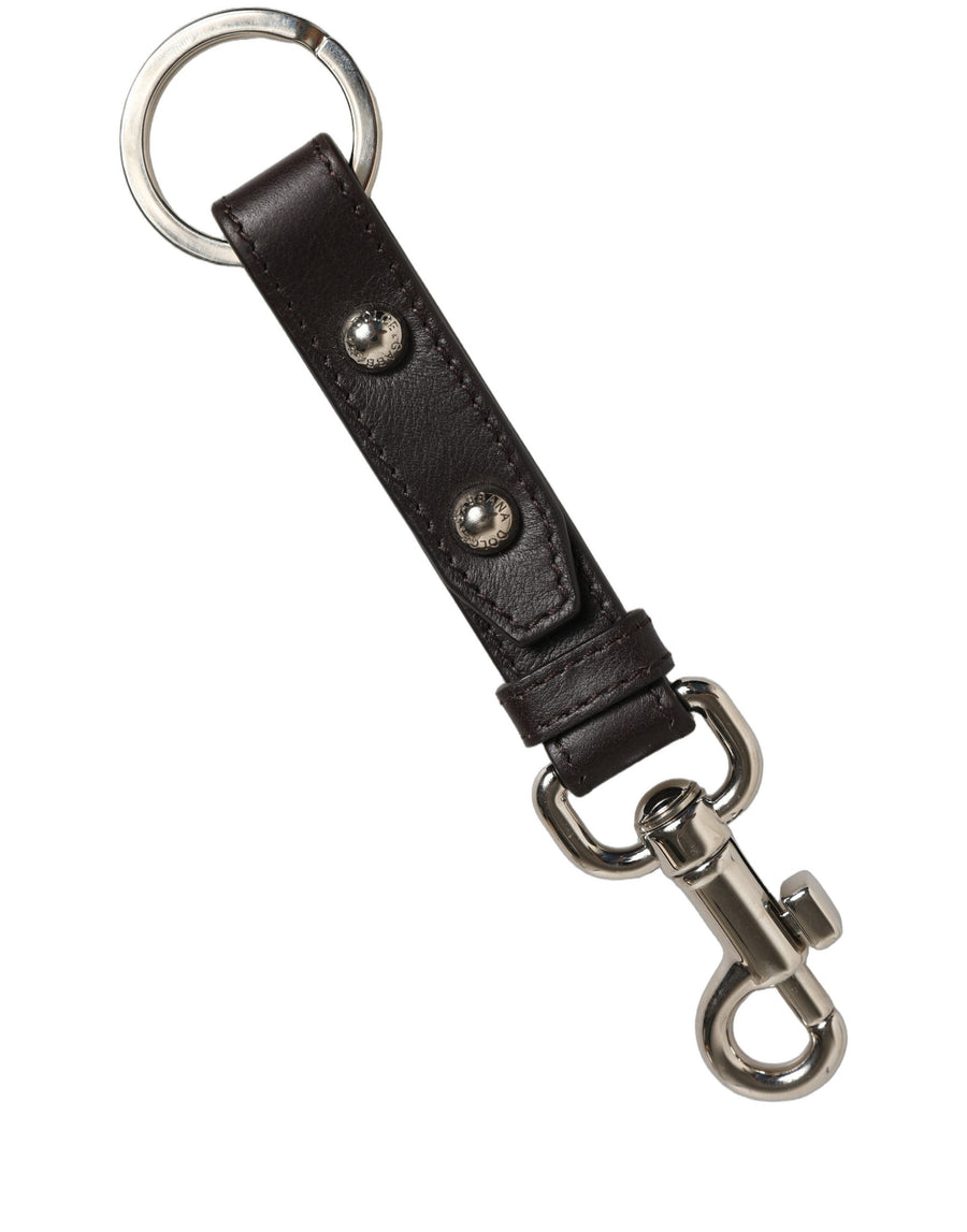 Dolce & Gabbana Leather key case in black