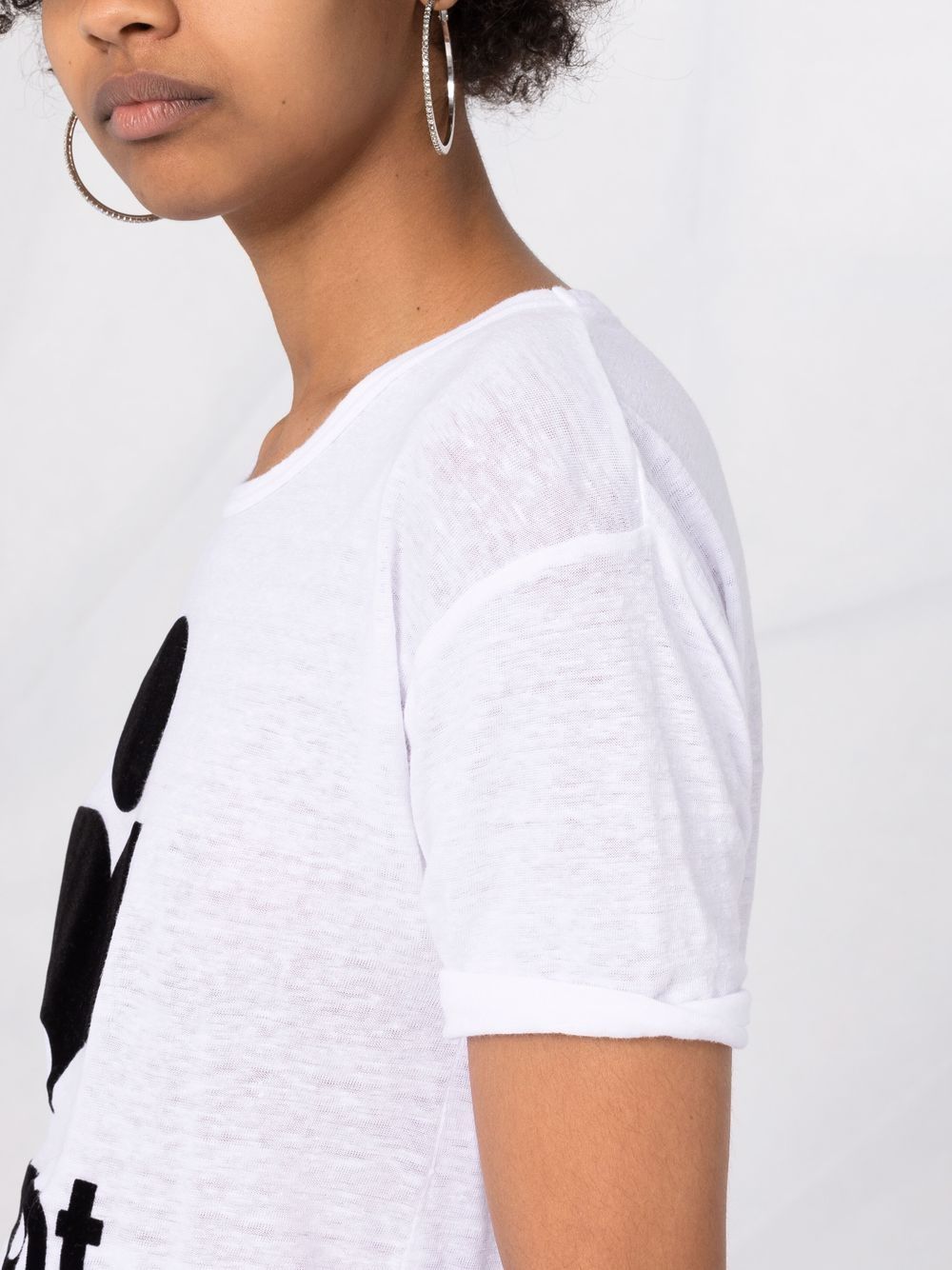 Marant Etoile T-Shirts And Polos White Linen/flax