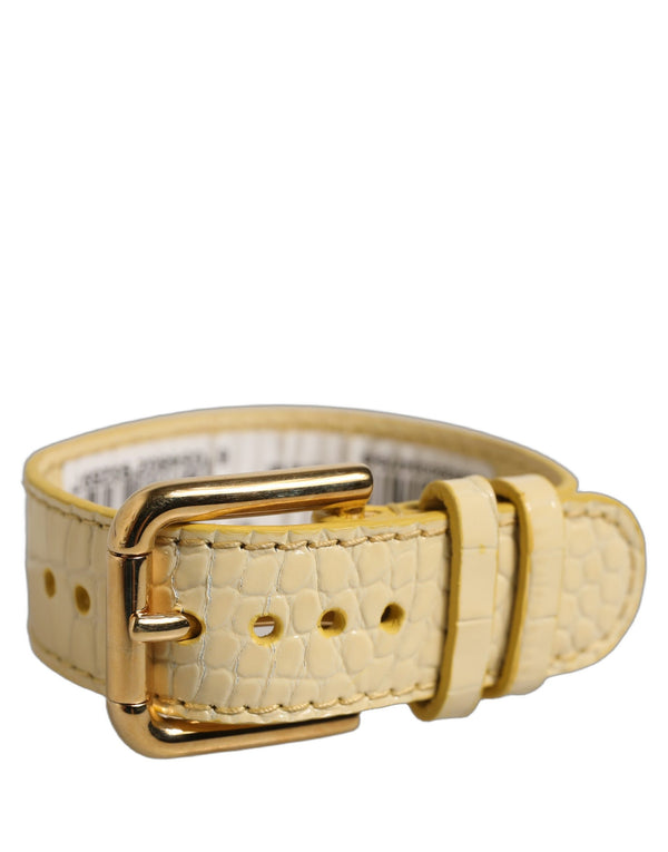 Dolce & Gabbana 100% Calf Leather belt in beige