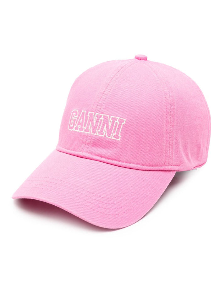 Ganni Hats Pink Organic Cotton