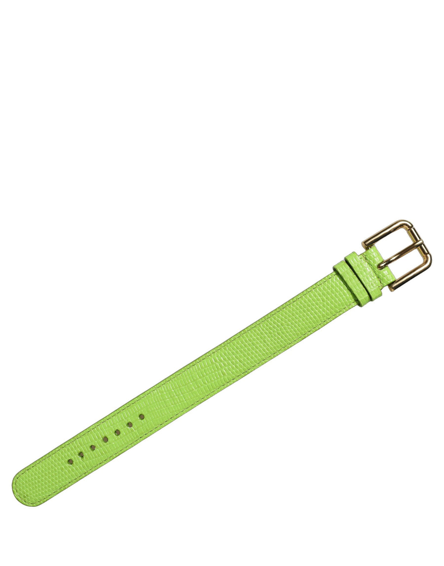 Dolce & Gabbana 100% Calf Leather belt in green