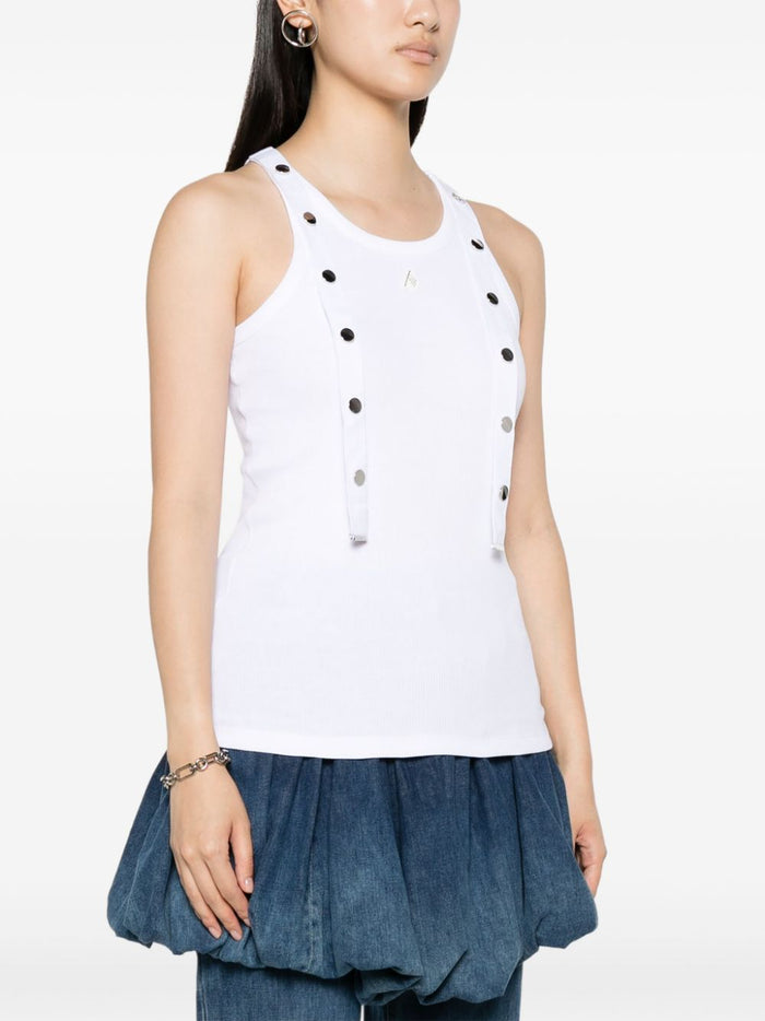 The Attico Top White Cotton