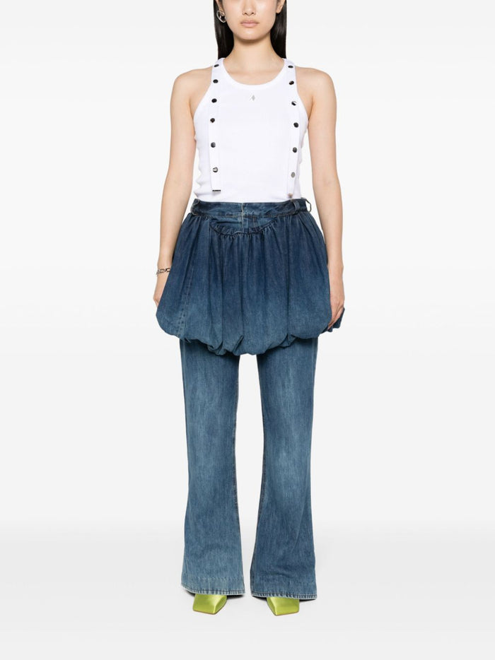 The Attico Top White Cotton