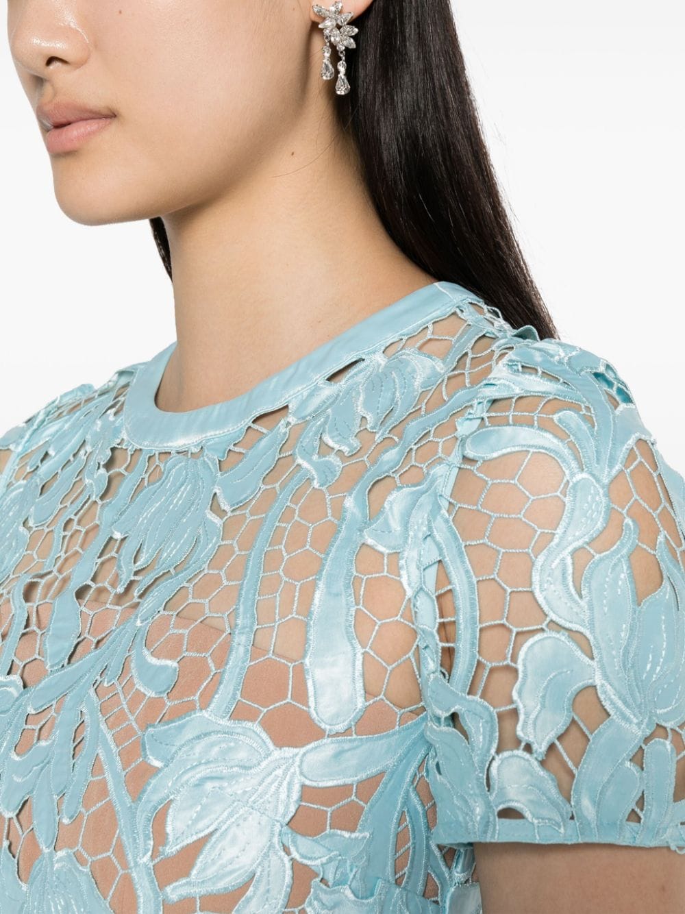 Self-Portrait Dresses Clear Blue