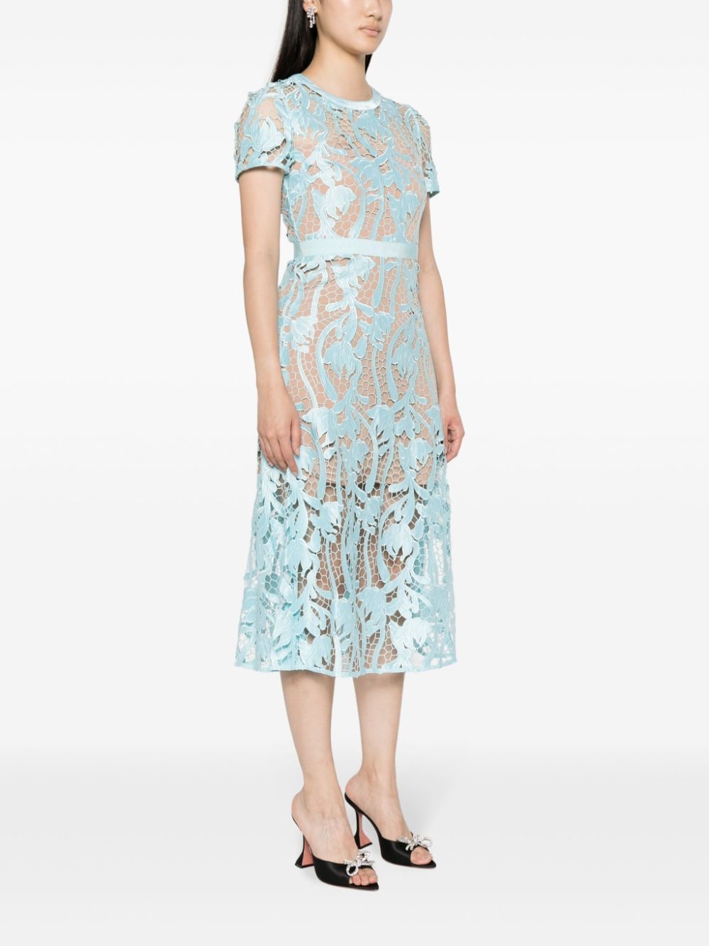 Self-Portrait Dresses Clear Blue