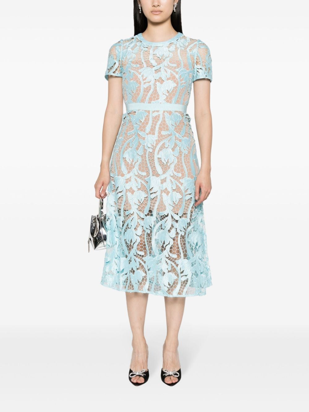 Self-Portrait Dresses Clear Blue
