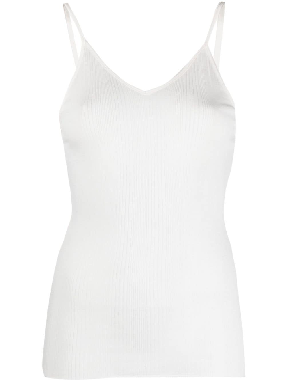 KHAITE Top White Cotton Polyamide