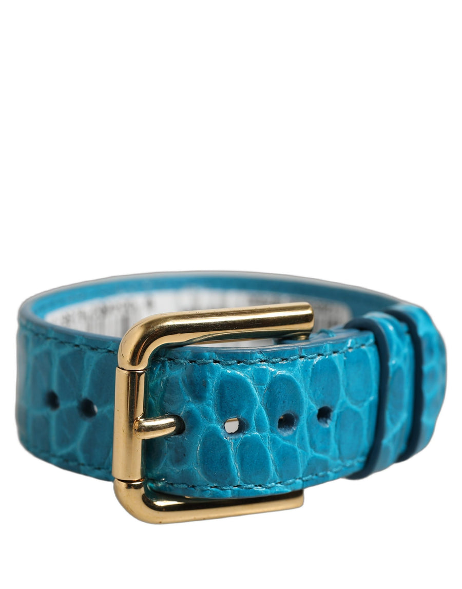 Dolce & Gabbana 100% Calf Leather belt in blue