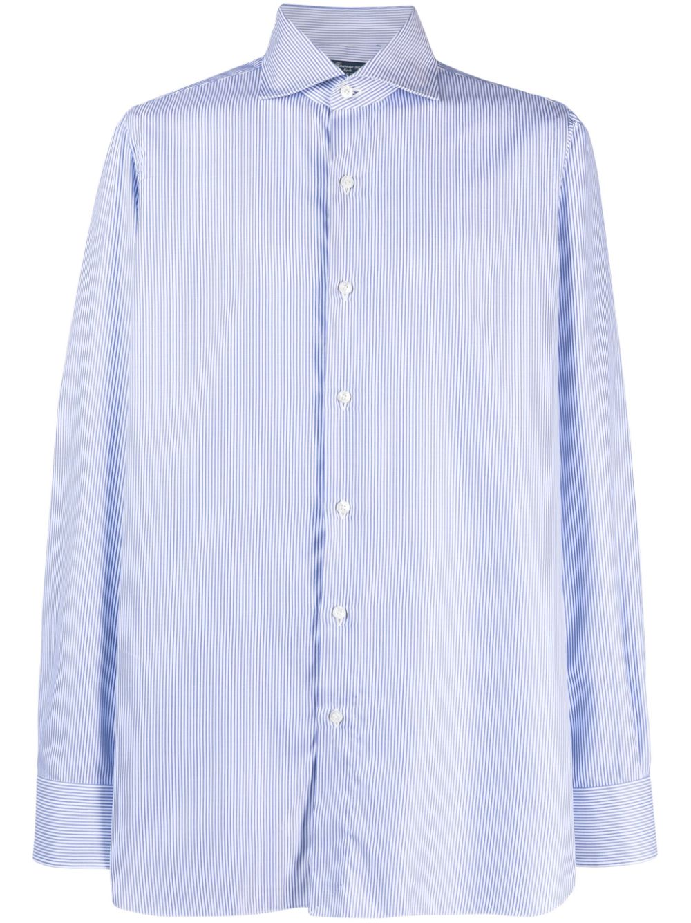 FINAMORE 1925 NAPOLI Shirts Blue Cotton