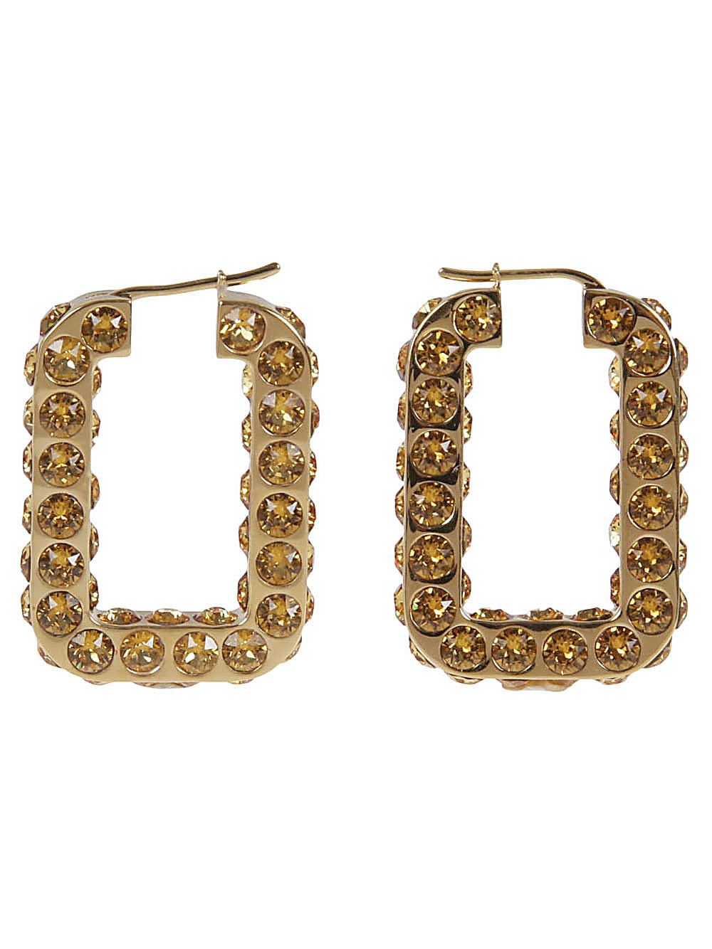 Amina Muaddi Bijoux Golden Brass Rhinestones