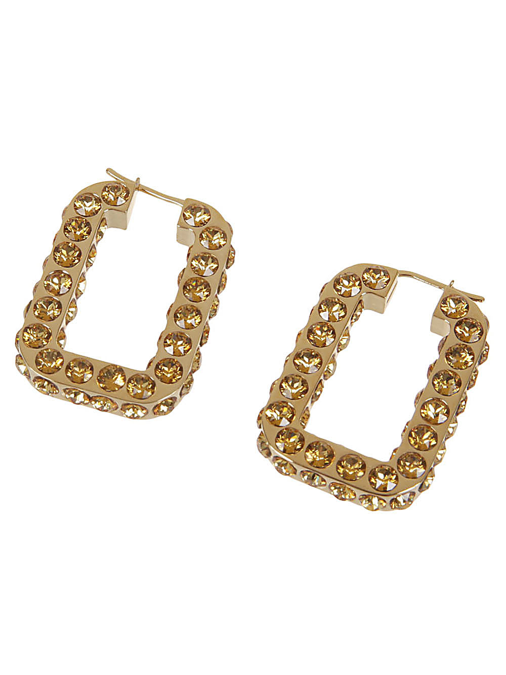 Amina Muaddi Bijoux Golden Brass Rhinestones
