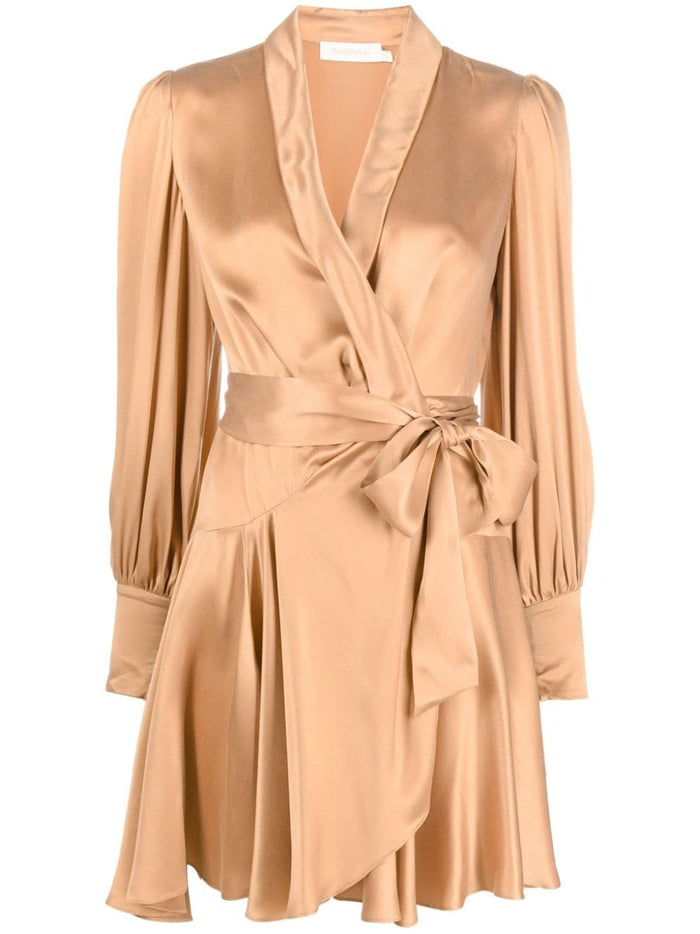 Zimmermann Dresses Brown Silk
