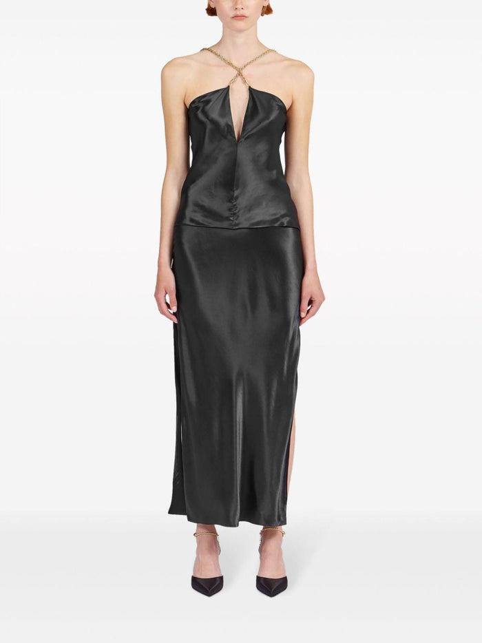 Ferragamo Top Black Outer: viscose