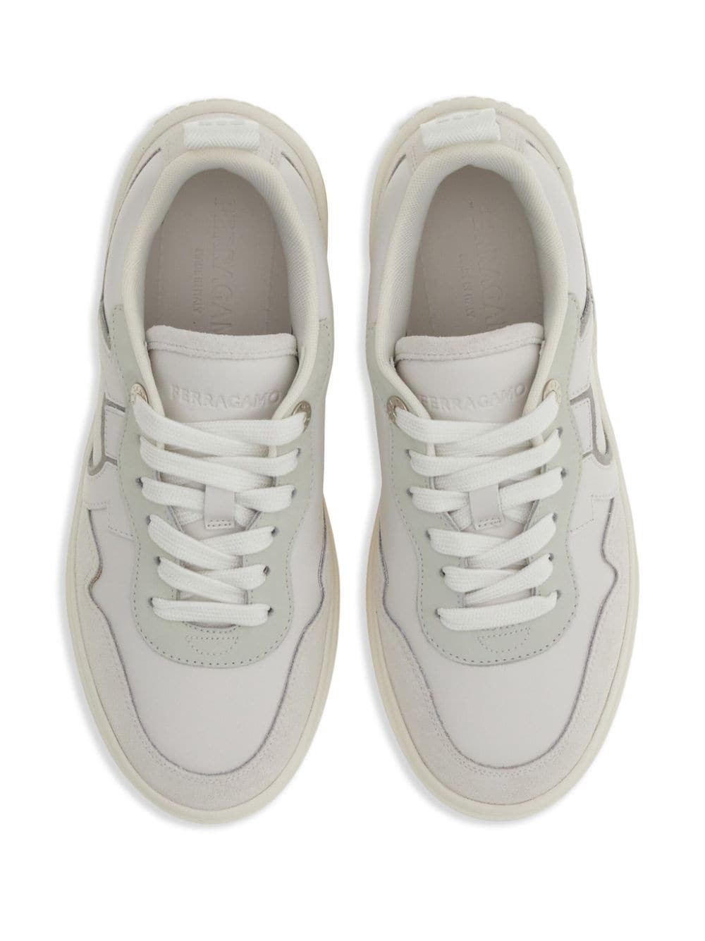 Ferragamo Sneakers White Outer: calfskin