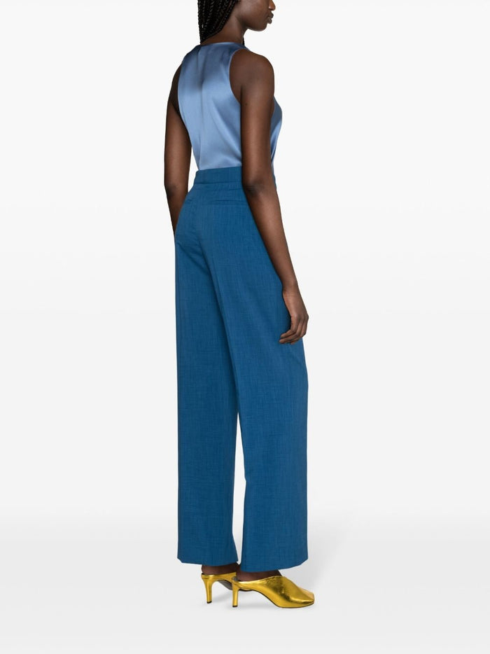 Tory Burch Trousers Blue Outer: Polyester