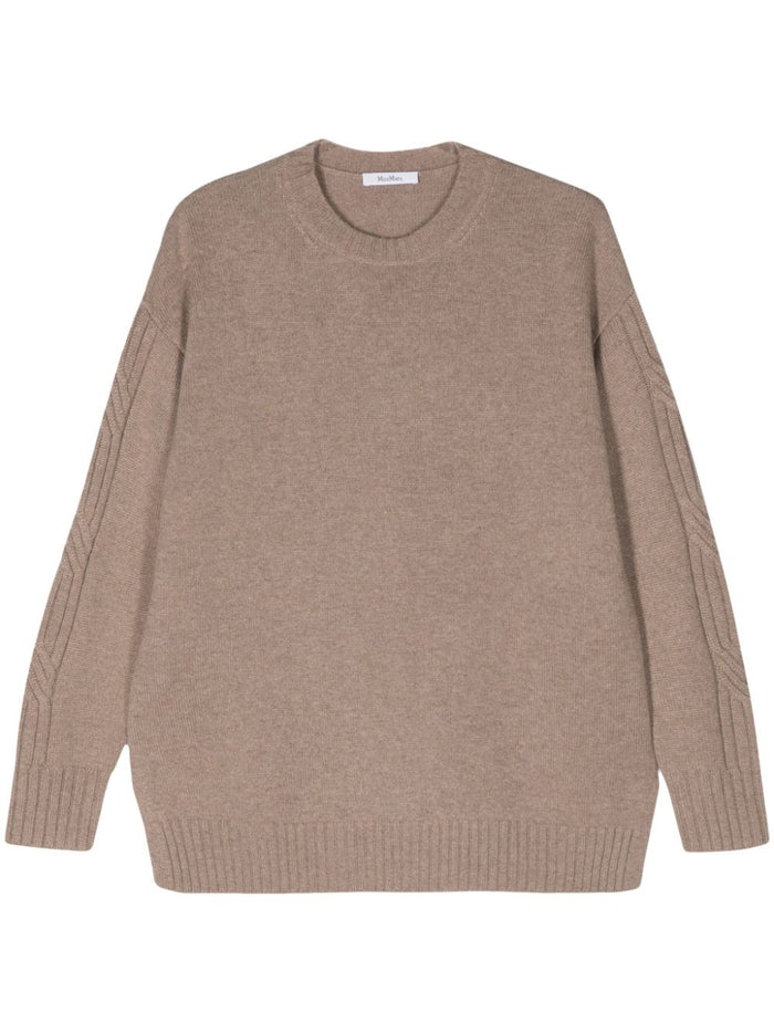 Max Mara Sweaters Beige Wool Cashmere