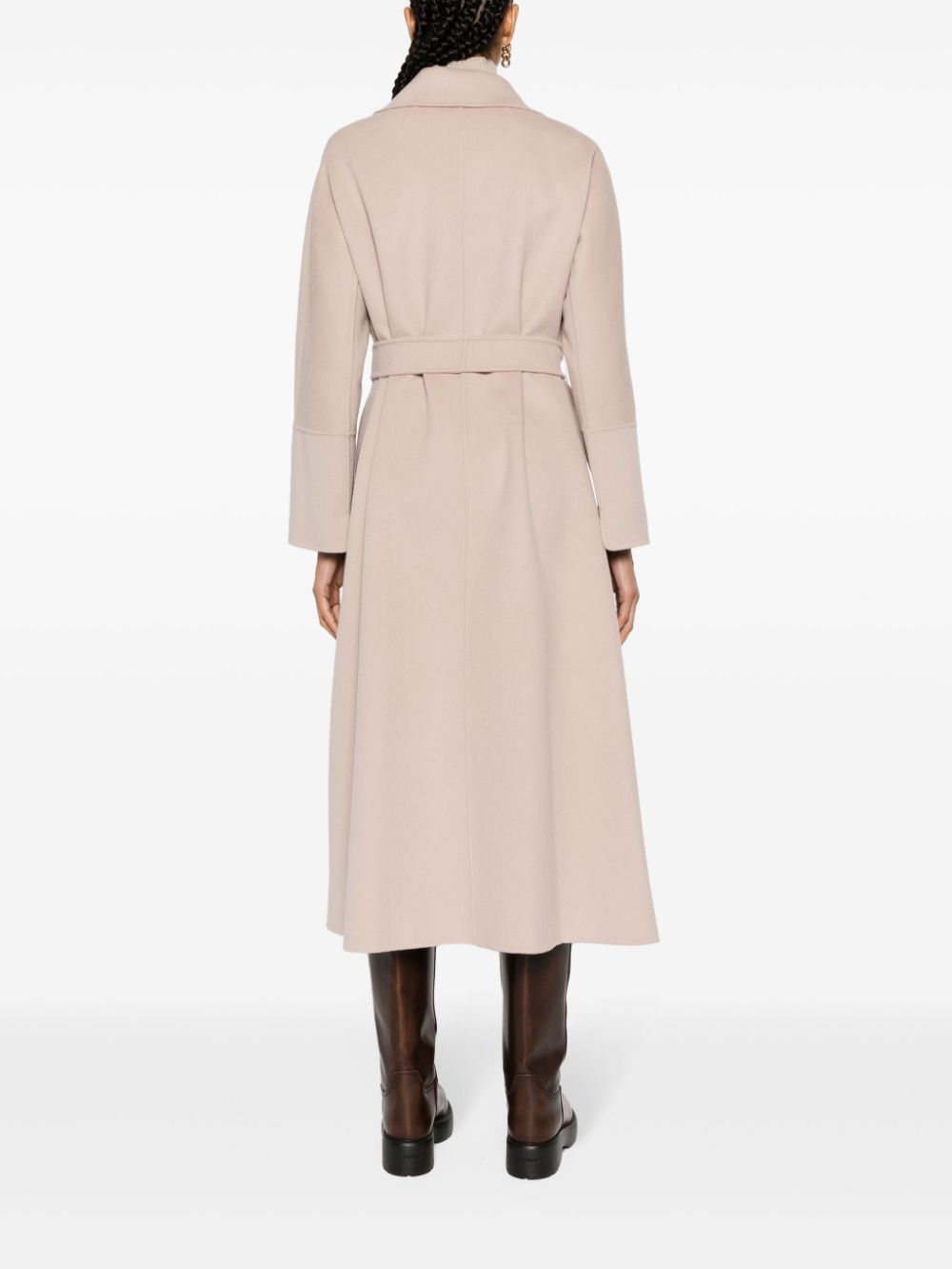 S Max Mara Coats Beige Virgin Wool