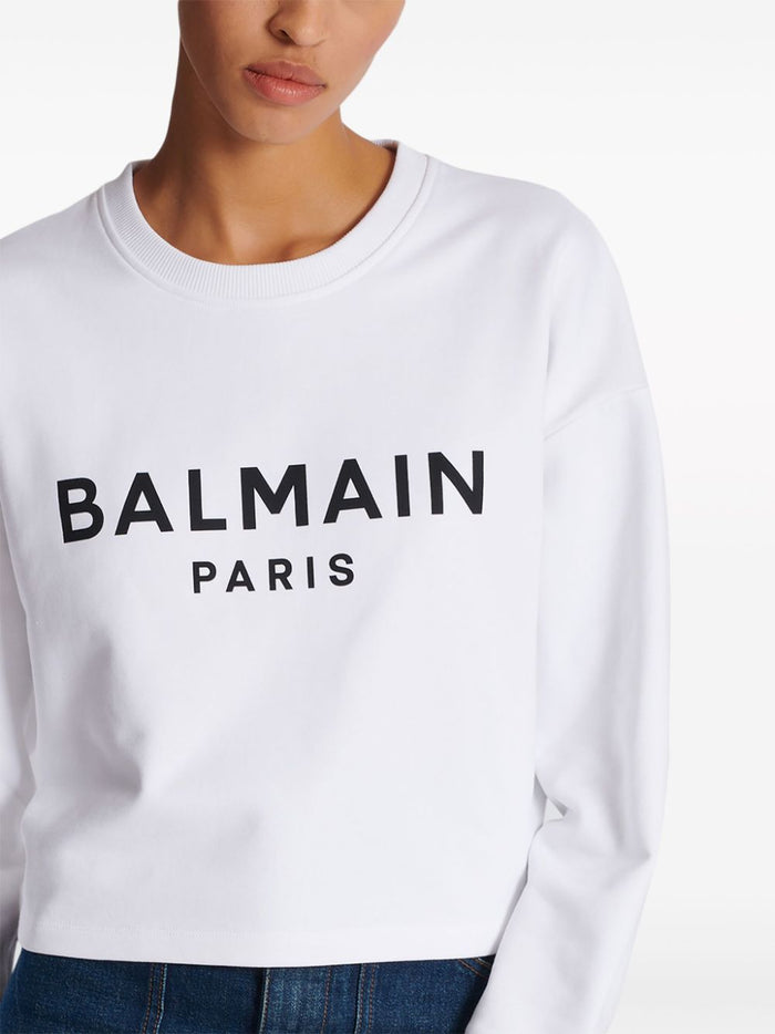 Balmain Sweaters White Cotton