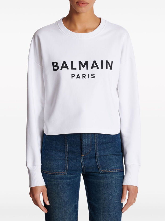 Balmain Sweaters White Cotton
