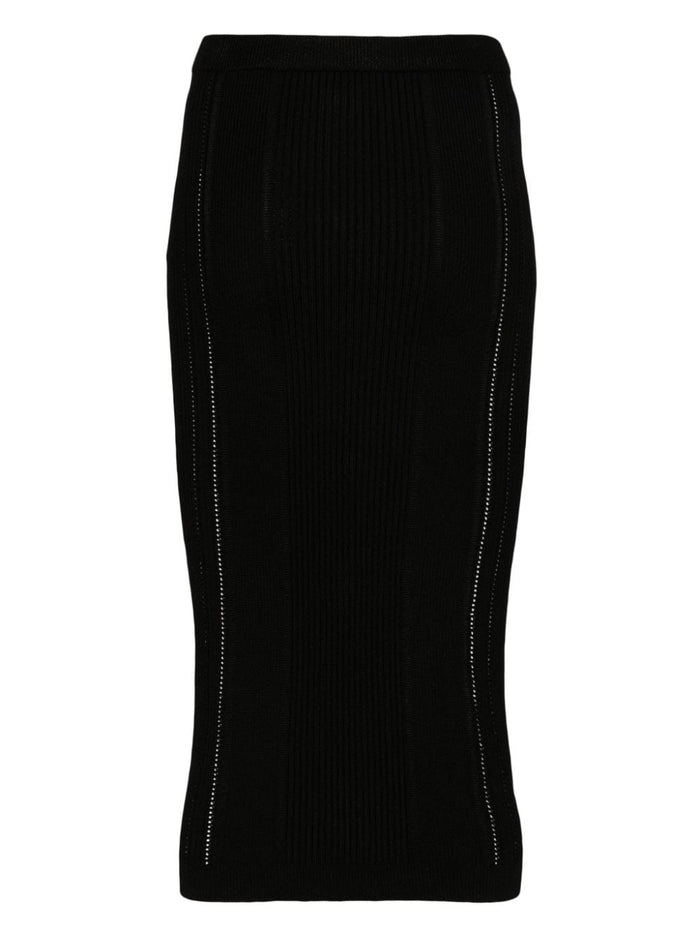 Balmain Skirts Black Viscose