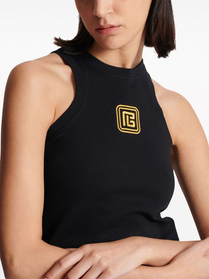 Balmain Top Black Polyamide