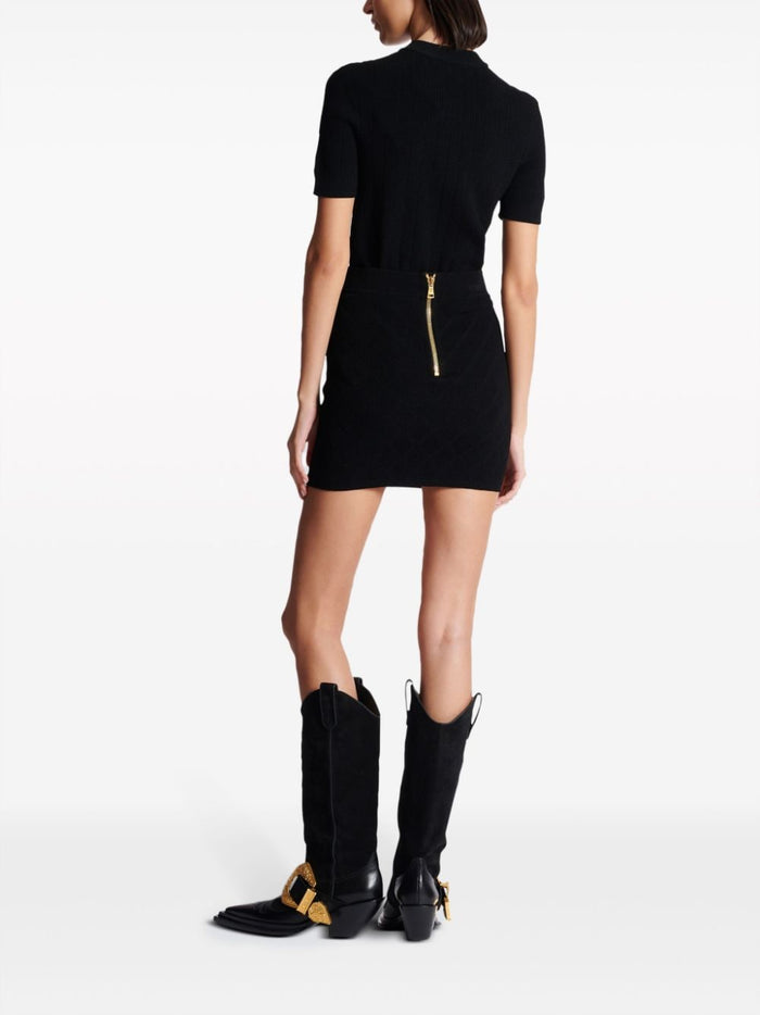 Balmain Skirts Black Viscose