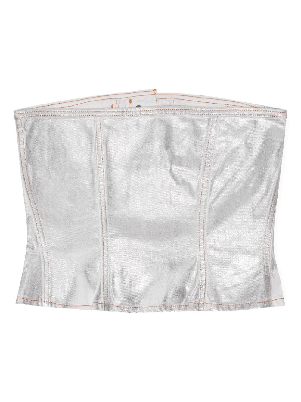 GANNI Top White Organic Cotton