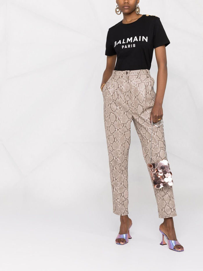 Balmain T-Shirts And Polos Black Cotton
