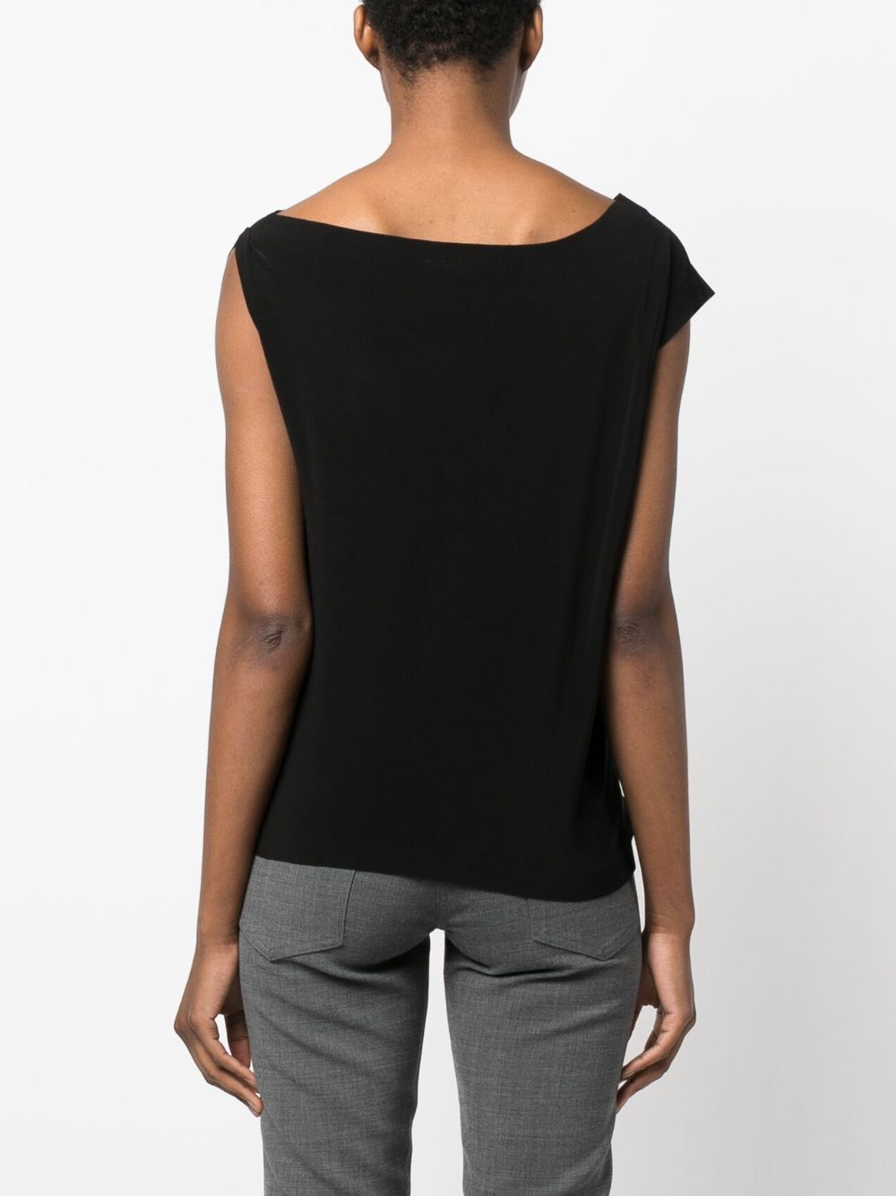 Norma Kamali Top Black Polyester