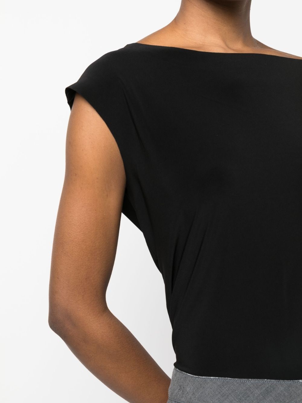 Norma Kamali Top Black Polyester