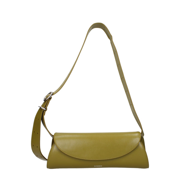 Jil Sander Leather crossbody bag in green