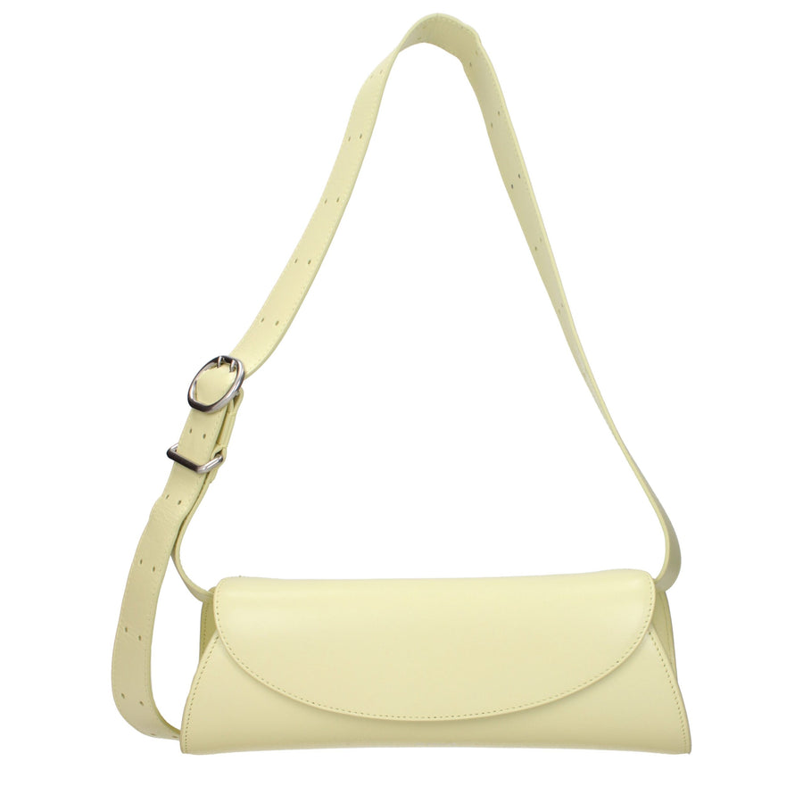 Jil Sander Leather crossbody bag in yellow