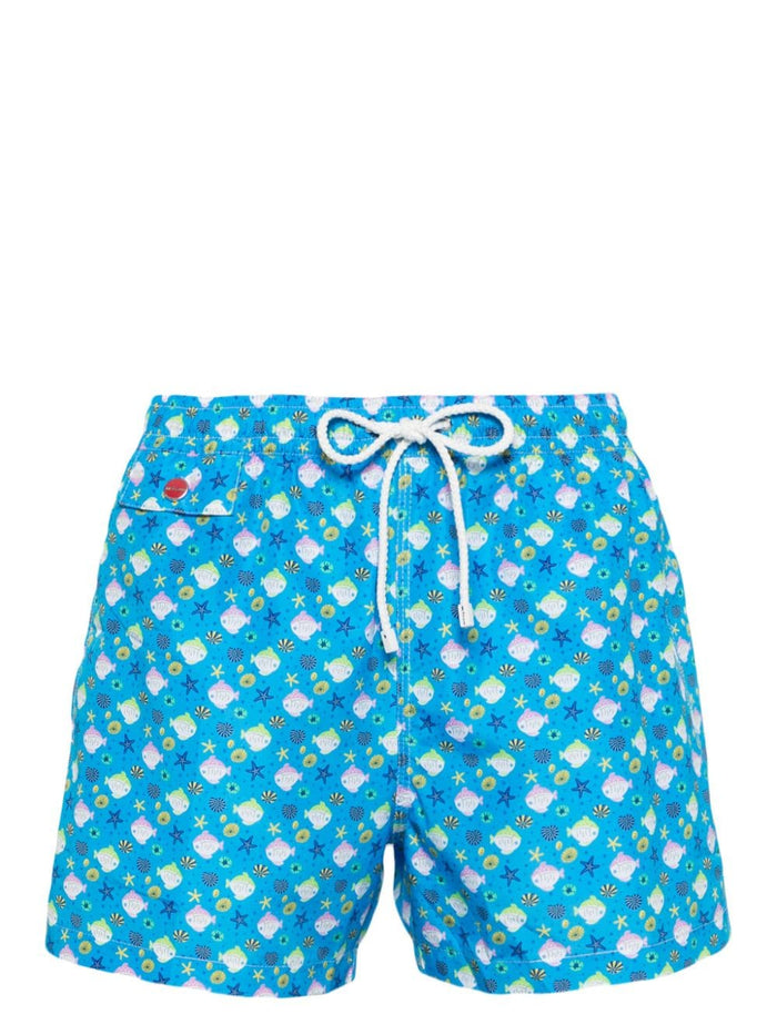 Kiton Sea Clothing Clear Blue Polyester