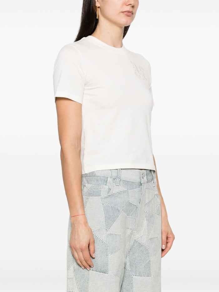 Palm Angels T-shirts and Polos White Polyester