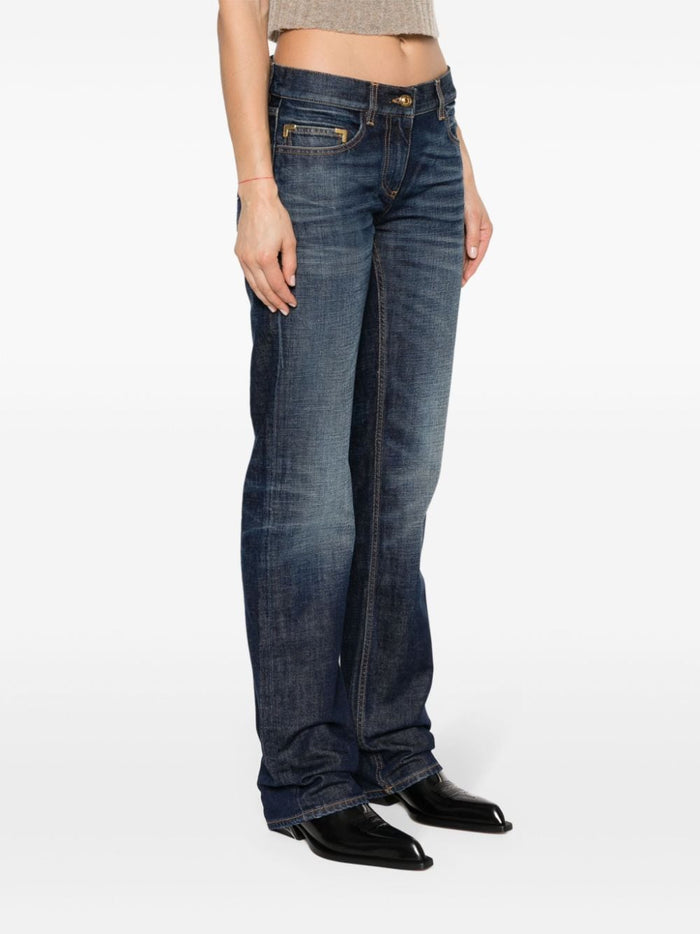 Palm Angels Jeans Blue Lining: Polyester
