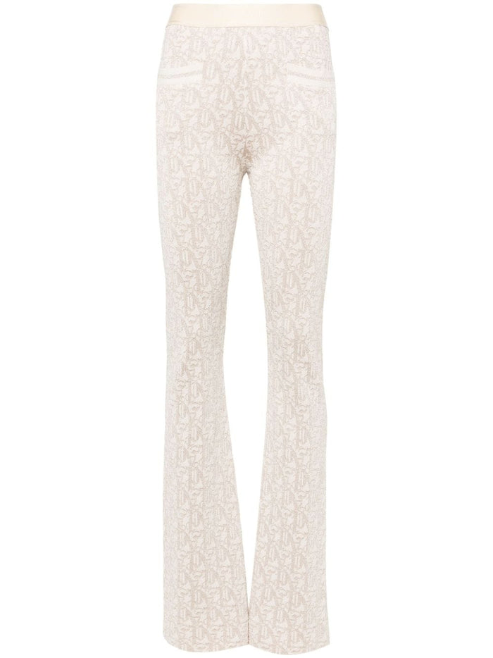 Palm Angels Trousers White Viscose