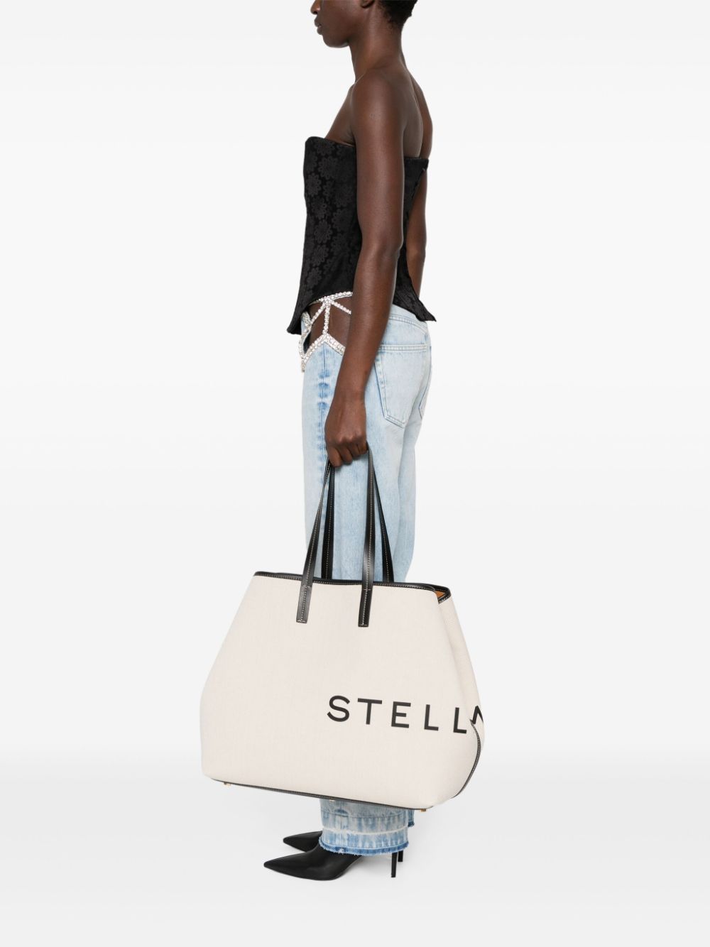 Stella McCartney Bags Beige Exterior: Cotton