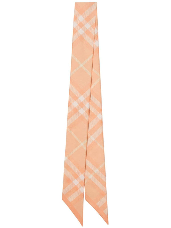 Burberry Skinny Check Silk Scarf