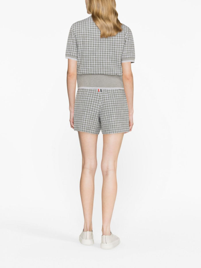 Thom Browne Shorts Grey Cotton
