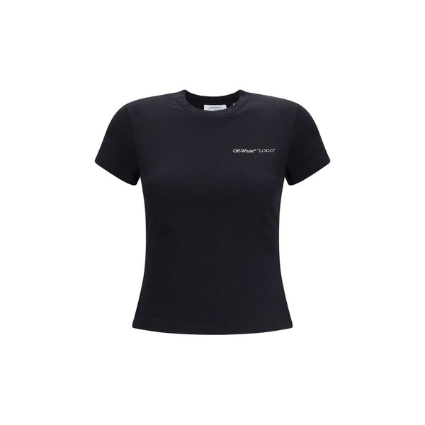Off-White 95% Cotton t-shirt in black