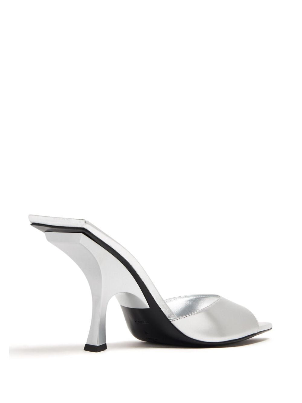 The Attico Sandals Silver Leather100 %