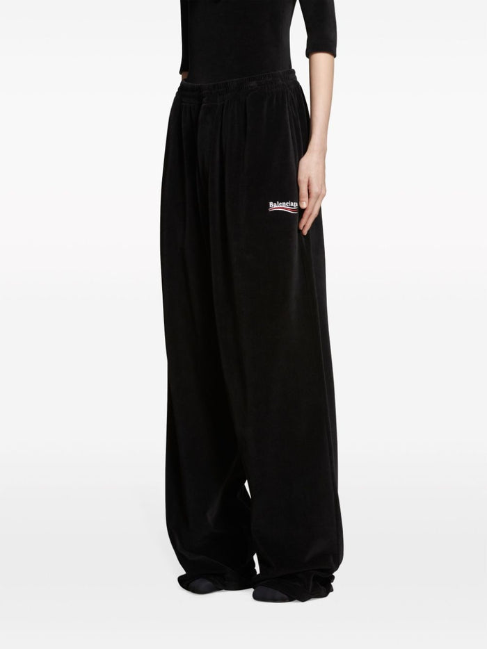 Balenciaga Trousers Black Cotton