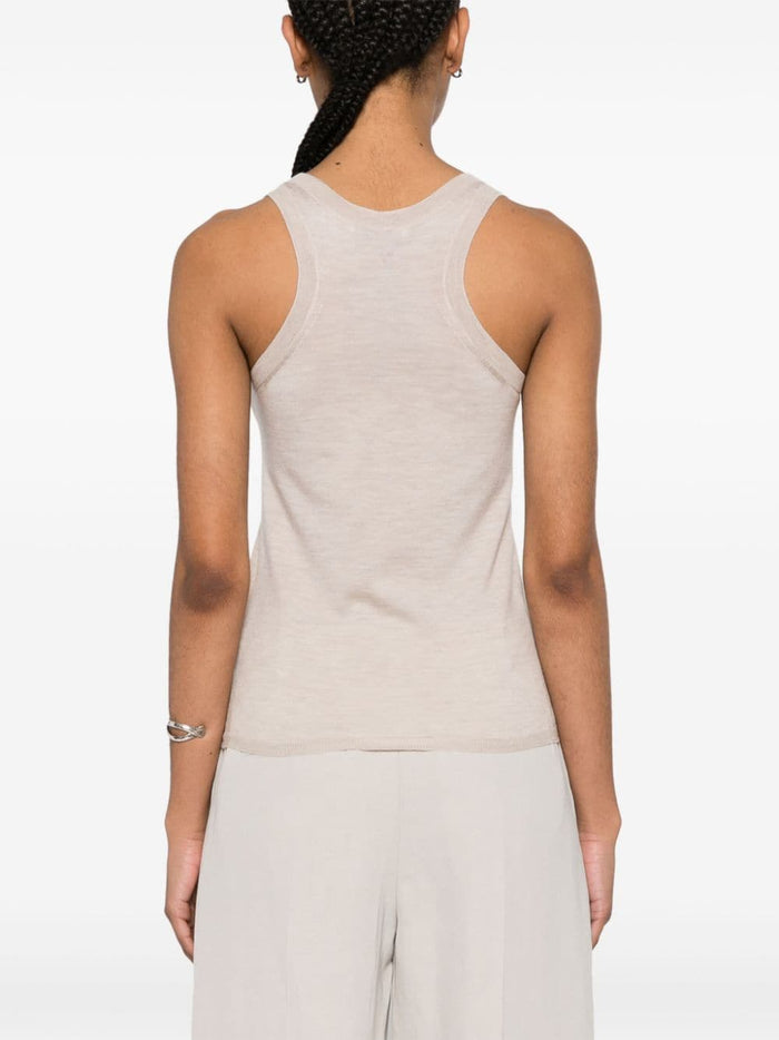 Max Mara Top Beige Cashmere
