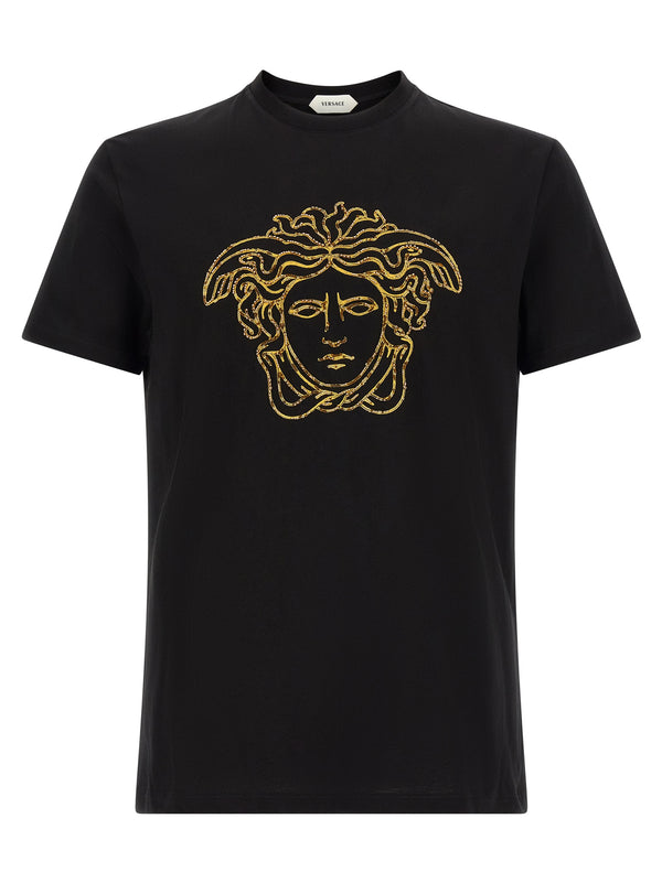 Versace 100% cotton t-shirt in black