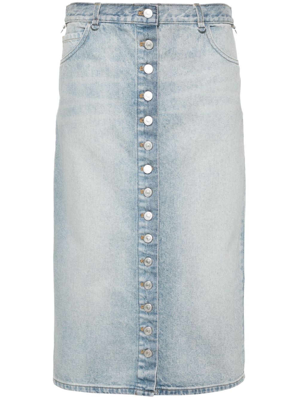 COURREGES PRE Skirts Clear Blue Cotton