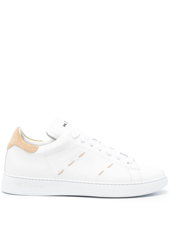 Kiton Sneakers White Furs & Skins->leather100 %