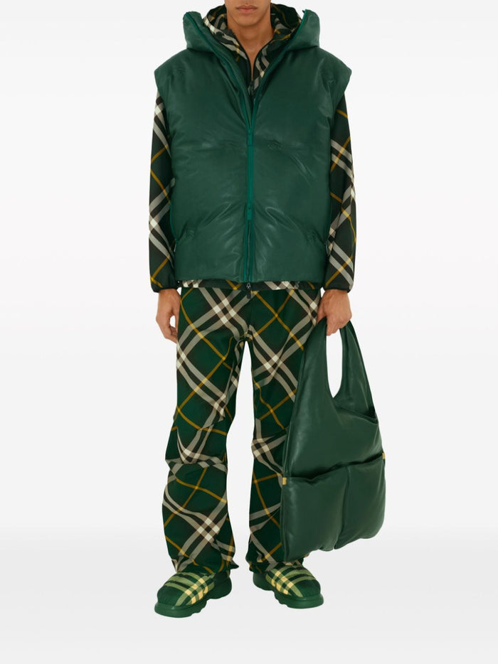 Burberry Trousers Green Polyester