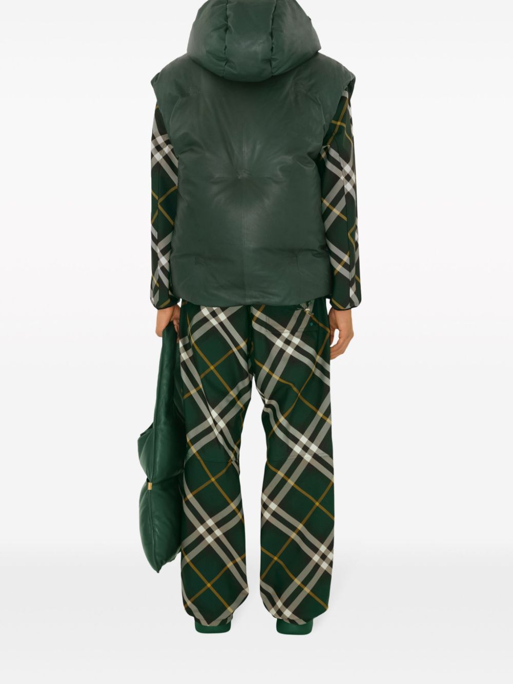 Burberry Trousers Green Polyester